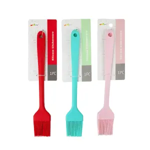 Pincel Confeiteiro de Silicone e Ferro